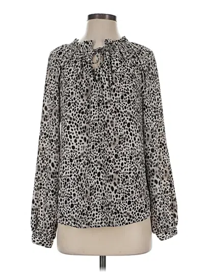 Pre-owned A New Day Long Sleeve Blouse In Black