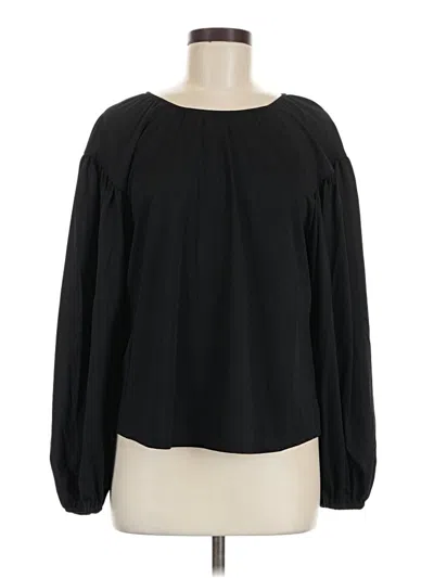 Pre-owned A New Day Long Sleeve Blouse In Black