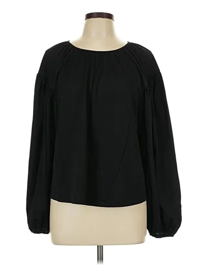 Pre-owned A New Day Long Sleeve Blouse In Black