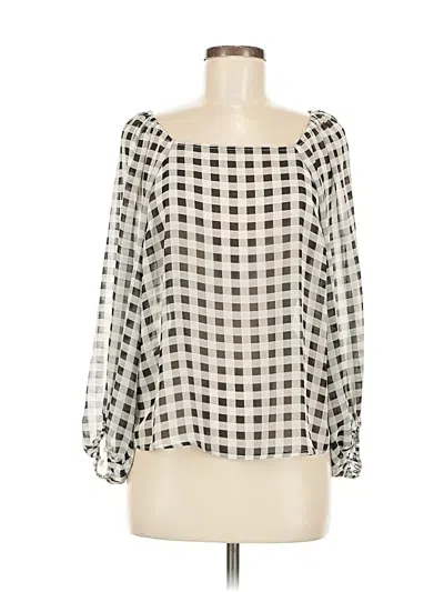 Pre-owned A New Day Long Sleeve Blouse In Gray