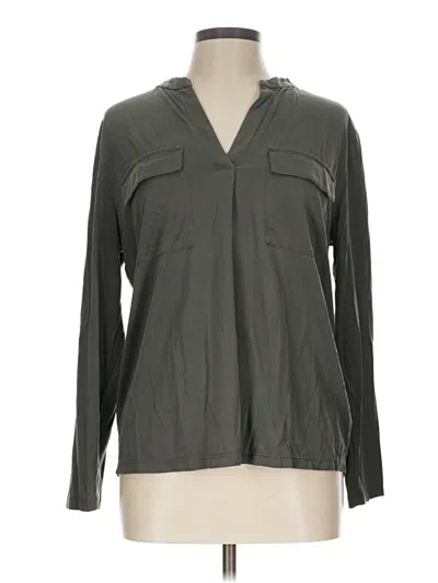 Pre-owned A New Day Long Sleeve Blouse In Gray