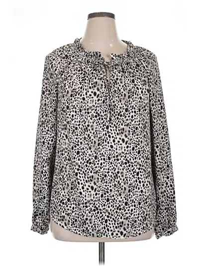 Pre-owned A New Day Long Sleeve Blouse In Ivory