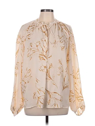 Pre-owned A New Day Long Sleeve Blouse In Ivory