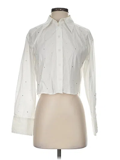 Pre-owned A New Day Long Sleeve Blouse In Ivory