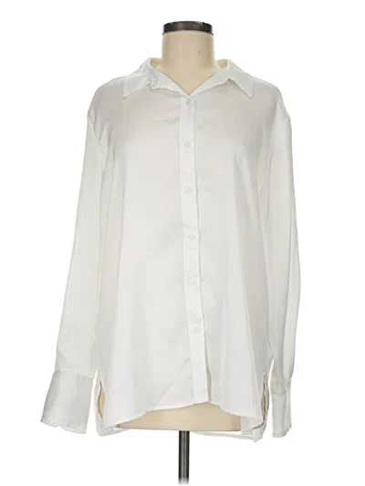 Pre-owned A New Day Long Sleeve Blouse In Ivory