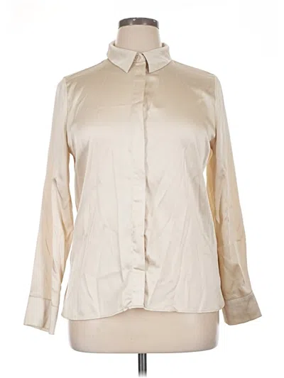 Pre-owned A New Day Long Sleeve Blouse In Ivory