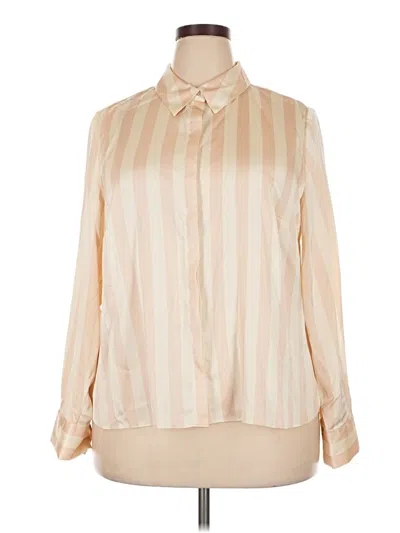 Pre-owned A New Day Long Sleeve Blouse In Ivory