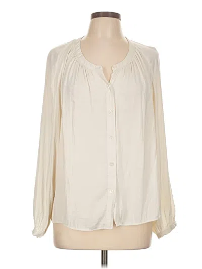Pre-owned A New Day Long Sleeve Blouse In Ivory