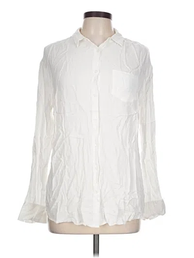 Pre-owned A New Day Long Sleeve Blouse In Ivory