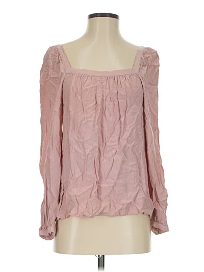 Pre-owned A New Day Long Sleeve Blouse In Pink