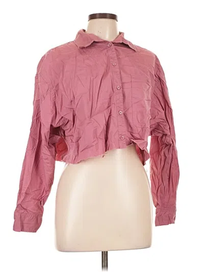 Pre-owned A New Day Long Sleeve Blouse In Pink