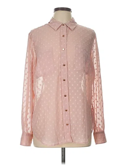 Pre-owned A New Day Long Sleeve Blouse In Pink