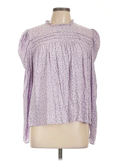 Pre-owned A New Day Long Sleeve Blouse In Purple