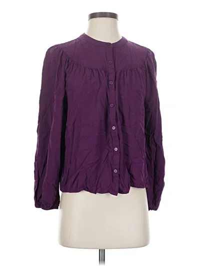 Pre-owned A New Day Long Sleeve Blouse In Purple