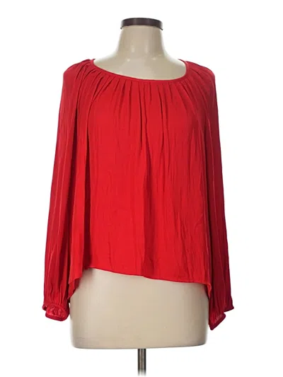 Pre-owned A New Day Long Sleeve Blouse In Red