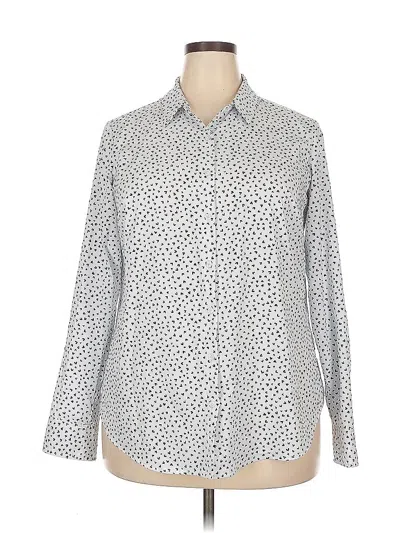 Pre-owned A New Day Long Sleeve Blouse In Silver