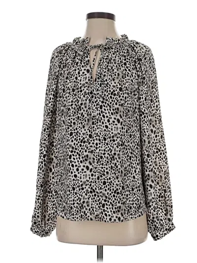 Pre-owned A New Day Long Sleeve Blouse In Silver