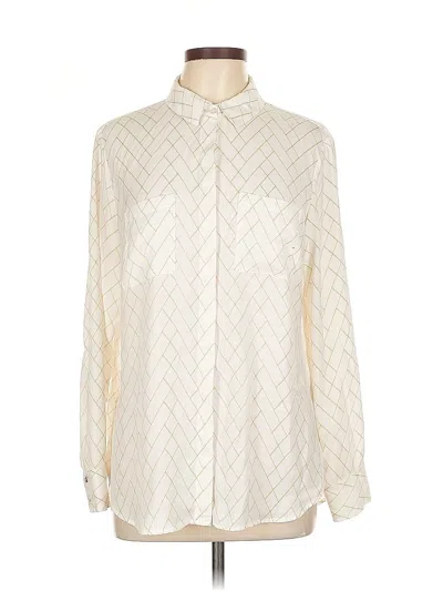 Pre-owned A New Day Long Sleeve Blouse In White