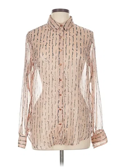 Pre-owned A New Day Long Sleeve Blouse In White
