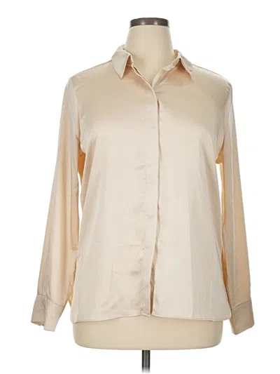 Pre-owned A New Day Long Sleeve Blouse In White