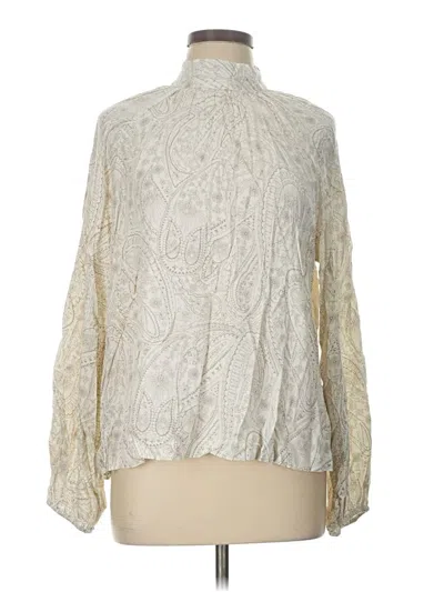 Pre-owned A New Day Long Sleeve Blouse In White