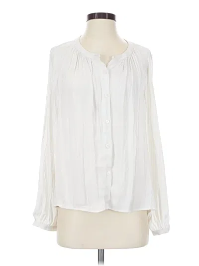 Pre-owned A New Day Long Sleeve Blouse In White