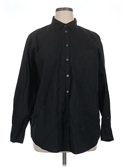 Pre-owned A New Day Long Sleeve Button Down Shirt In Black