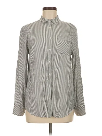 Pre-owned A New Day Long Sleeve Button Down Shirt In Gray