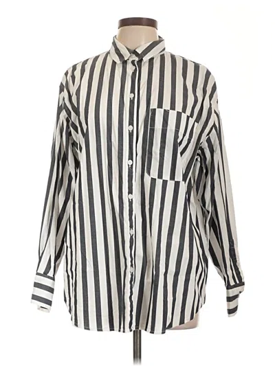 Pre-owned A New Day Long Sleeve Button Down Shirt In Ivory