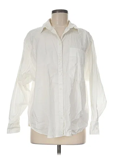 Pre-owned A New Day Long Sleeve Button Down Shirt In Ivory