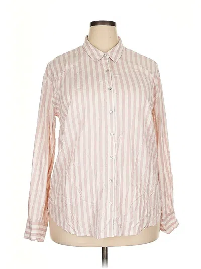 Pre-owned A New Day Long Sleeve Button Down Shirt In Pink