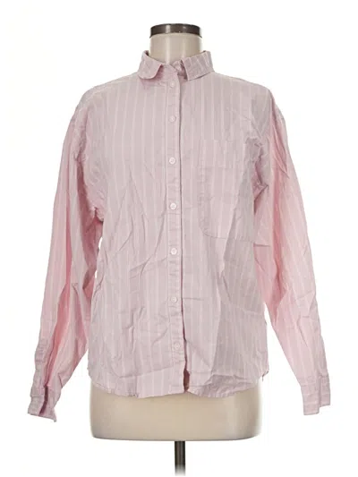 Pre-owned A New Day Long Sleeve Button Down Shirt In Pink
