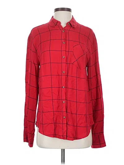 Pre-owned A New Day Long Sleeve Button Down Shirt In Red