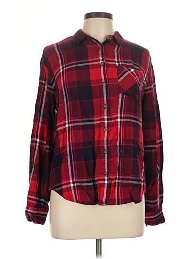 Pre-owned A New Day Long Sleeve Button Down Shirt In Red