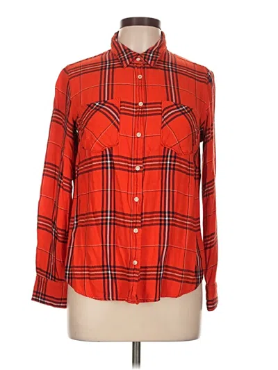 Pre-owned A New Day Long Sleeve Button Down Shirt In Red