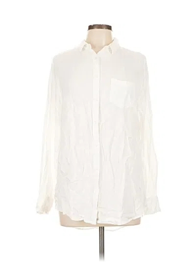 Pre-owned A New Day Long Sleeve Button Down Shirt In White