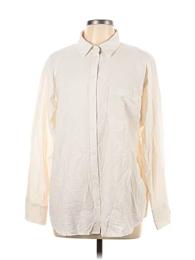 Pre-owned A New Day Long Sleeve Button Down Shirt In White