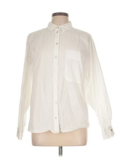 Pre-owned A New Day Long Sleeve Button Down Shirt In White