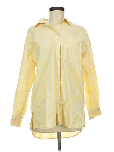 Pre-owned A New Day Long Sleeve Button Down Shirt In Yellow