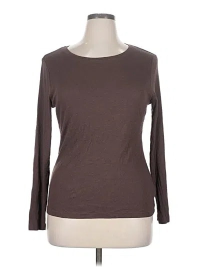Pre-owned A New Day Long Sleeve T-shirt In Brown