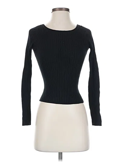 Pre-owned A New Day Long Sleeve Top Black Boatneck Tops