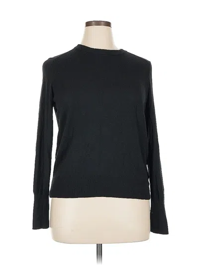 Pre-owned A New Day Long Sleeve Top Black Crew Neck Tops