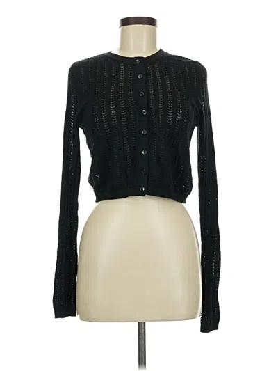 Pre-owned A New Day Long Sleeve Top Black Mock Neckline Tops