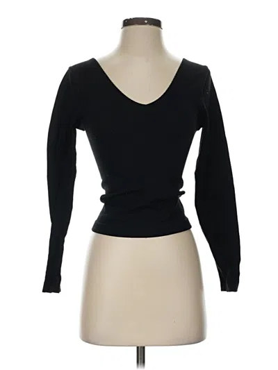 Pre-owned A New Day Long Sleeve Top Black Sweetheart Neckline Tops