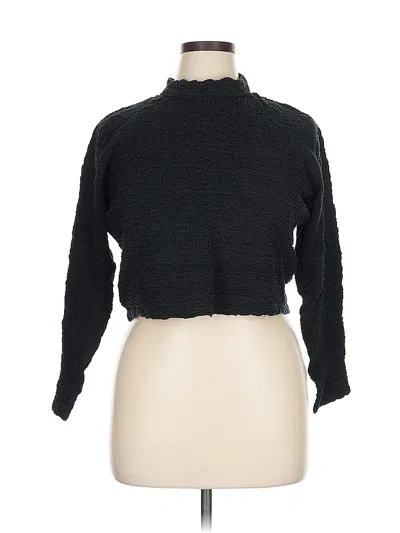 Pre-owned A New Day Long Sleeve Top Black Turtleneck Tops