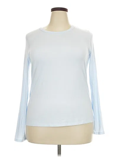 Pre-owned A New Day Long Sleeve Top Blue Crew Neck Tops