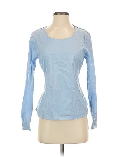 Pre-owned A New Day Long Sleeve Top Blue Square Neckline Tops