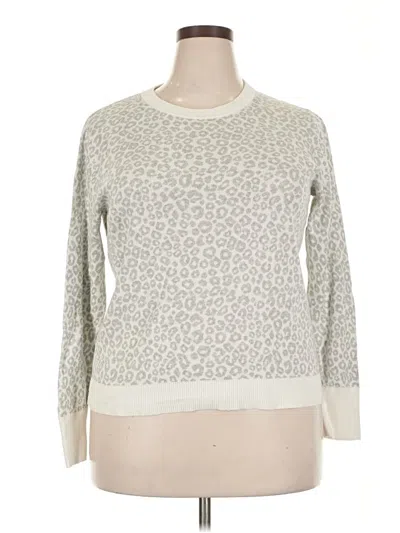 Pre-owned A New Day Long Sleeve Top Gray Crew Neck Tops