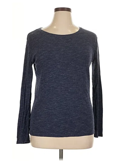 Pre-owned A New Day Long Sleeve Top Gray Crew Neck Tops