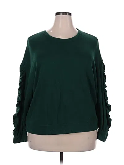 Pre-owned A New Day Long Sleeve Top Green Boatneck Tops